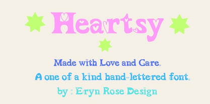Heartsy Font Poster 5