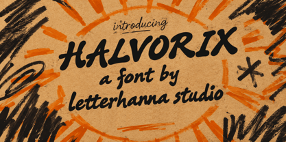 Halvorix Font Poster 1