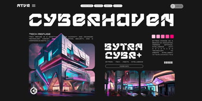 Bytron Font Poster 7