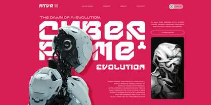Bytron Font Poster 8