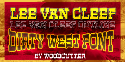 Lee Van Cleef Font Poster 1