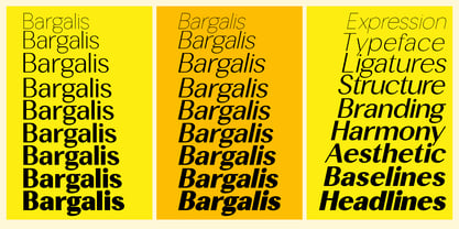 Bargalis Font Poster 10