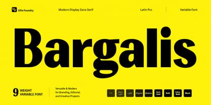 Bargalis Font Poster 1