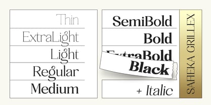 Safieka Grillex Font Poster 2