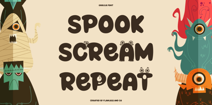 Ghoulie Font Poster 4