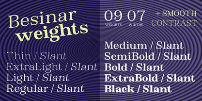 Besinar Font Poster 4