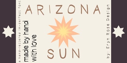Arizona Sun Font Poster 1