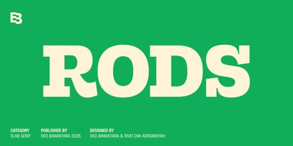 Rods Font Poster 1