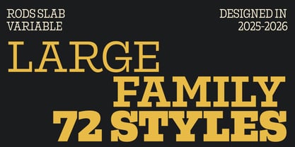 Rods Font Poster 2