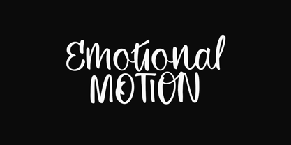 Emotional Motion Font Poster 1