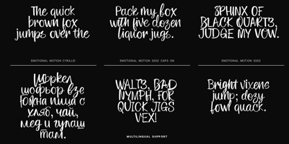 Emotional Motion Font Poster 13