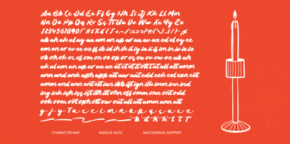 Radical Slice Font Poster 8