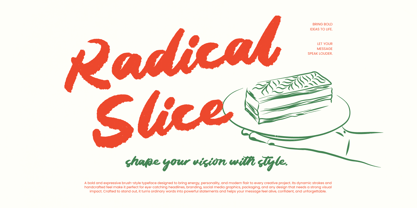 Radical Slice Font Poster 1