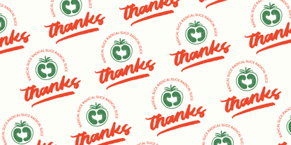 Radical Slice Font Poster 10