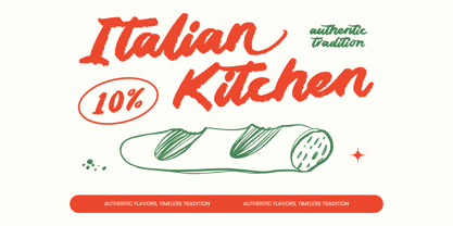 Radical Slice Font Poster 4