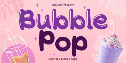Bubble Pop Font Poster 1