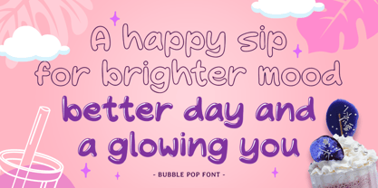 Bubble Pop Font Poster 8