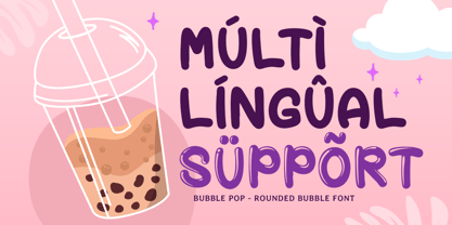 Bubble Pop Font Poster 11