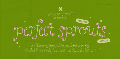 Perfect Sprouts Font Poster 1