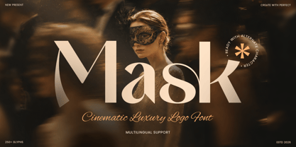 Mask Font Poster 1