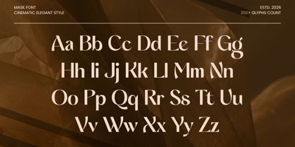Mask Font Poster 10