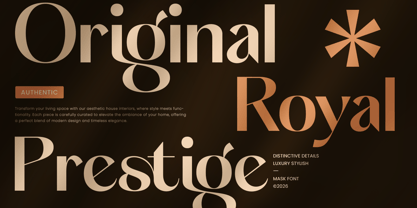 Mask Font Poster 6