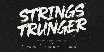 Strings Trunger Font Poster 1