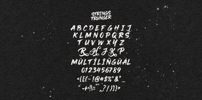 Strings Trunger Font Poster 6