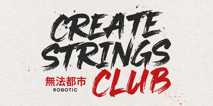 Strings Trunger Font Poster 3