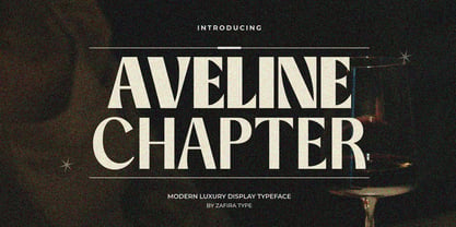 Zt Aveline Chapter Font Poster 1