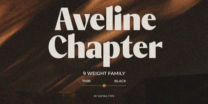 Zt Aveline Chapter Font Poster 8
