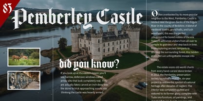 Wyndham Gothic Font Poster 2