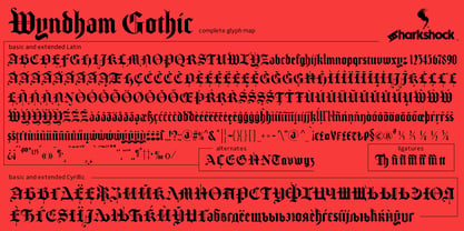 Wyndham Gothic Font Poster 3