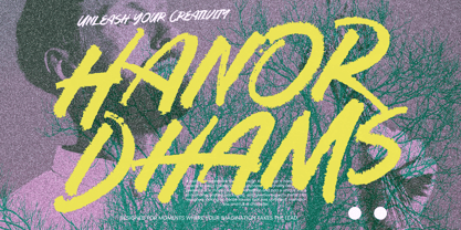 Hanor Dhams Font Poster 1