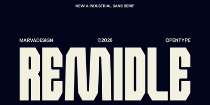 Remidle Font Poster 1