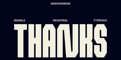 Remidle Font Poster 13