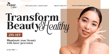 Lush Refinement Font Poster 2