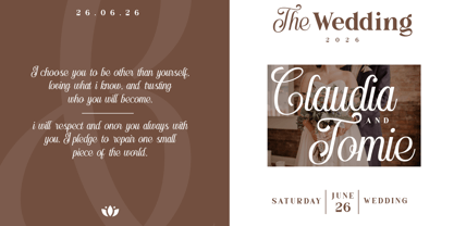 Lush Refinement Font Poster 7