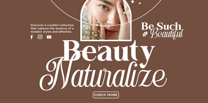 Lush Refinement Font Poster 3