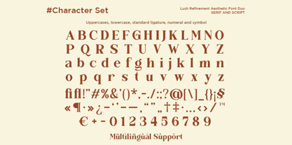 Lush Refinement Font Poster 11