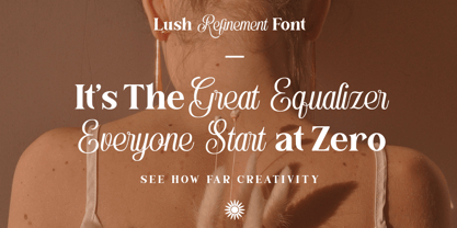 Lush Refinement Font Poster 10