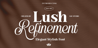 Lush Refinement Font Poster 1