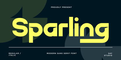 SS Sparling Font Poster 1