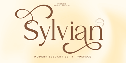 Sylvian Font Poster 1