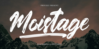 Moistage Font Poster 1