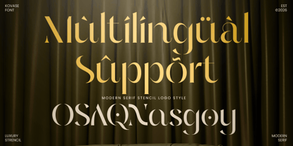 Kovase Font Poster 12