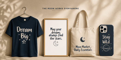 The Moon Font Poster 9