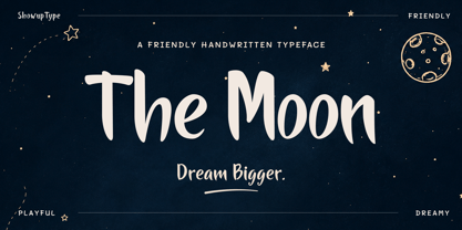 The Moon Font Poster 2