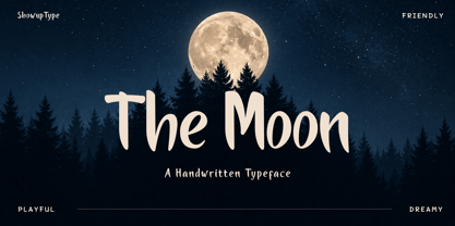 The Moon Font Poster 1