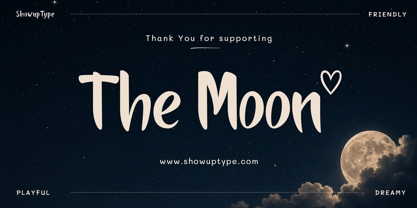 The Moon Font Poster 10
